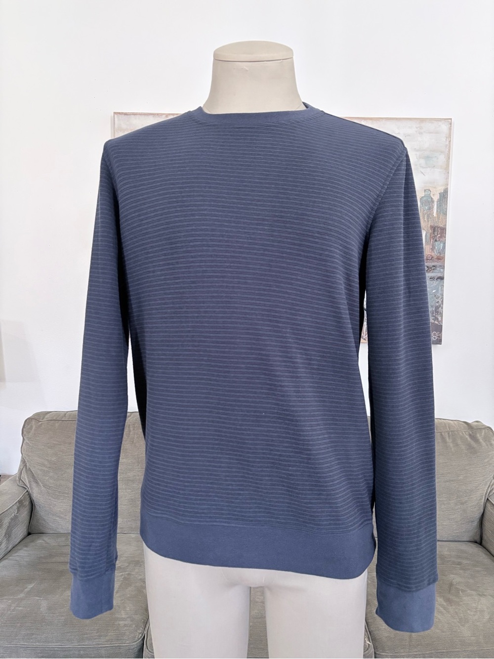 Men's Blue Crewneck Sweater